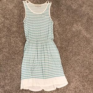 Ann Taylor Loft Blue striped dress